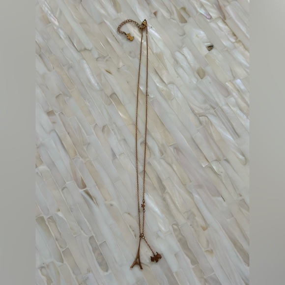 AGATHA PARIS Gold Eiffel Tower Necklace - Picture 1 of 4